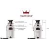 imageWaste King Garbage Disposal for Kitchen Sink with Power Cord Compact Food Waste Disposer L1111 HP  Continuous Feed