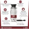 imageWaste King Garbage Disposal for Kitchen Sink with Power Cord Compact Food Waste Disposer L11112 HP  Continuous Feed
