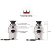 imageWaste King Garbage Disposal for Kitchen Sink with Power Cord Compact Food Waste Disposer L11134 HP  Continuous Feed