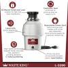 imageWaste King Garbage Disposal for Kitchen Sink with Power Cord Compact Food Waste Disposer L11134 HP  Continuous Feed