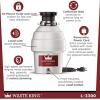 imageWaste King L3300 Garbage Disposal with Power Cord 34 HP