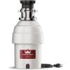 imageWaste King L8000TC Controlled Activation 1 HP Garbage Disposal with Safer Controlled Grinding Power Cord Included  White  Gray