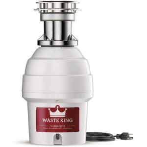 imageWaste King 9900TC Controlled Activation 34 HP Garbage Disposal with Safer Controlled Grinding Power Cord Included