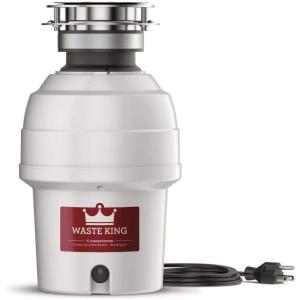 imageWaste King 9940 Continuous Feed Garbage Disposal with Power Cord 34 HP