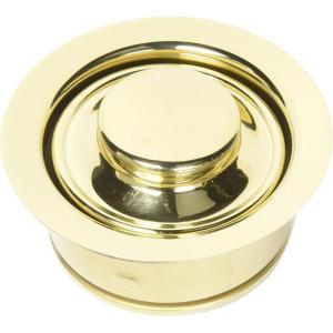 imageWaste King Decorative Garbage Disposal 3Bolt Mount Sink Flange and Stopper Chrome  3150AMCBrass
