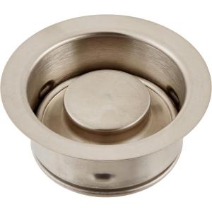 imageWaste King Decorative Garbage Disposal 3Bolt Mount Sink Flange and Stopper Chrome  3150AMCSatin Nickel
